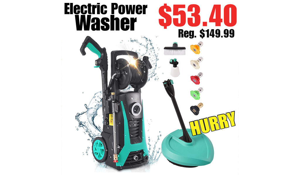 Electric Power Washer Only $53.40 on Amazon (Regularly $149.99)