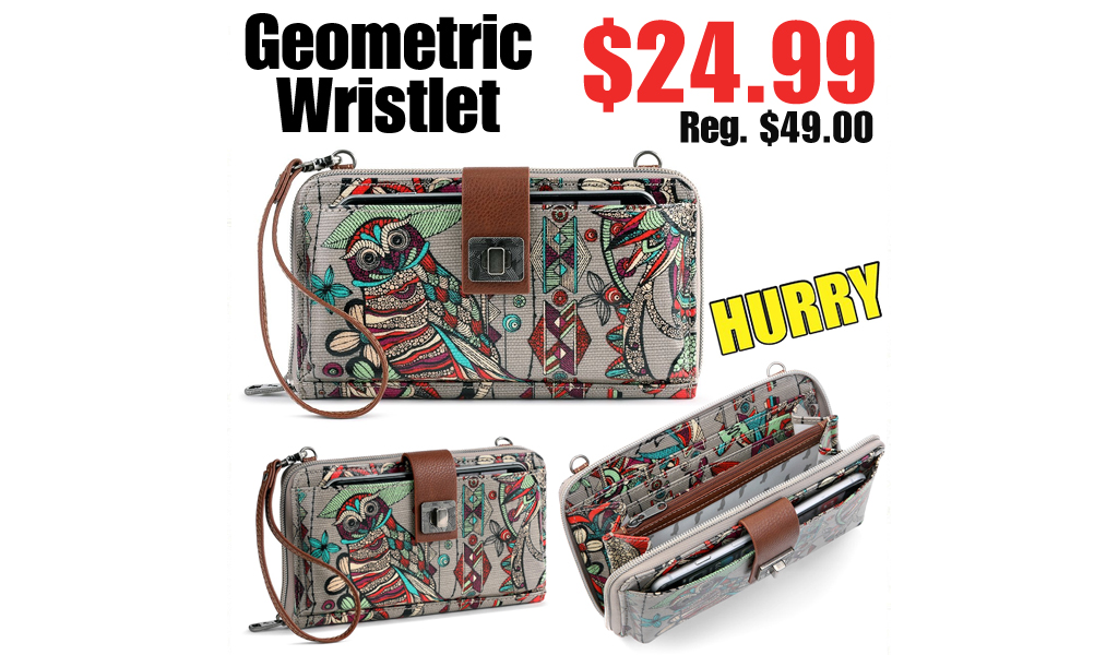 Geometric Wristlet Only $24.99 Shipped on Zulily (Regularly $49.00)