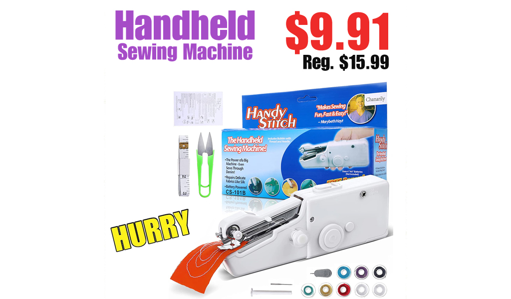 Handheld Sewing Machine Only $9.91 Shipped on Amazon (Regularly $15.99)