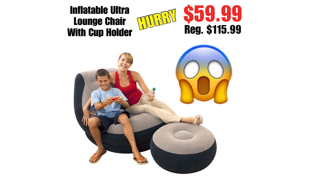 Inflatable Ultra Lounge Chair With Cup Holder Only $59.99 on Walmart.com (Regularly $115.99)