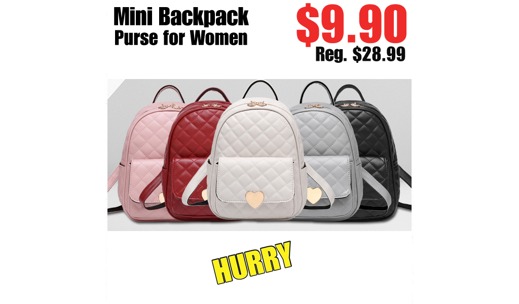 Mini Backpack Purse for Women Only $9.90 on Amazon (Regularly $28.99)