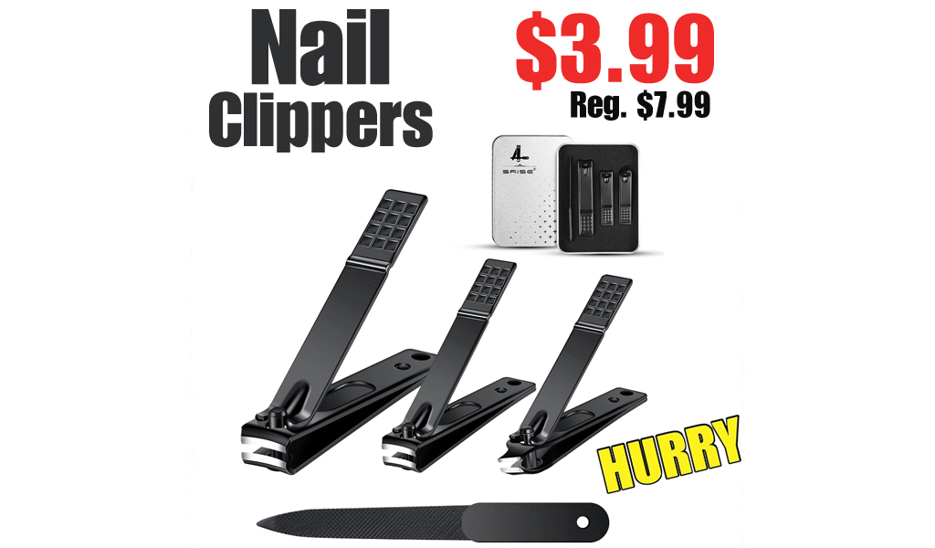 Nail Clippers - 4 PCS Only $3.99 Shipped on Amazon (Regularly $7.99)