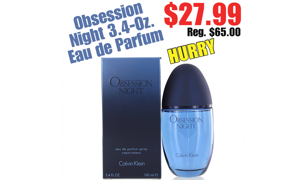 Obsession Night 3.4-Oz. Eau de Parfum Only $27.99 Shipped on Zulily (Regularly $65.00)