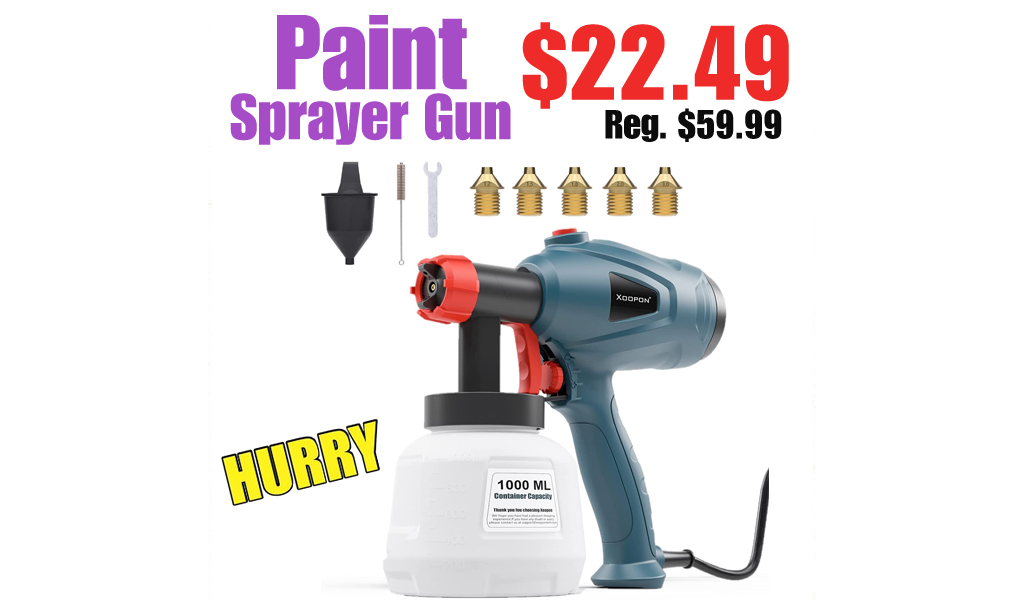 Paint Sprayer Gun Only $22.49 Shipped on Amazon (Regularly $59.99)
