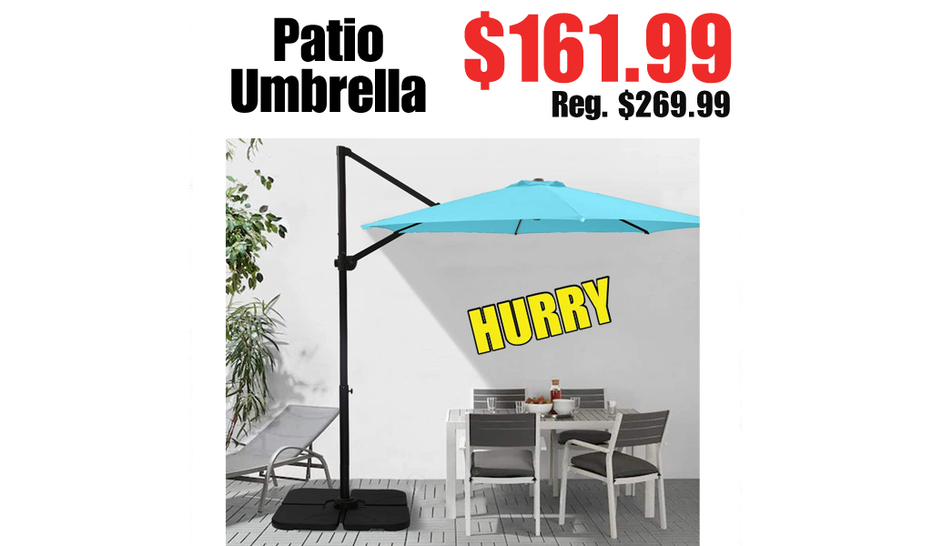 Patio Umbrella Only $161.99 on Amazon (Regularly $269.99)