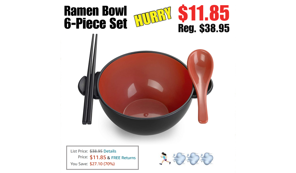 Ramen Bowl 6-Piece Set Only $11.85 on Amazon (Regularly $38.95)