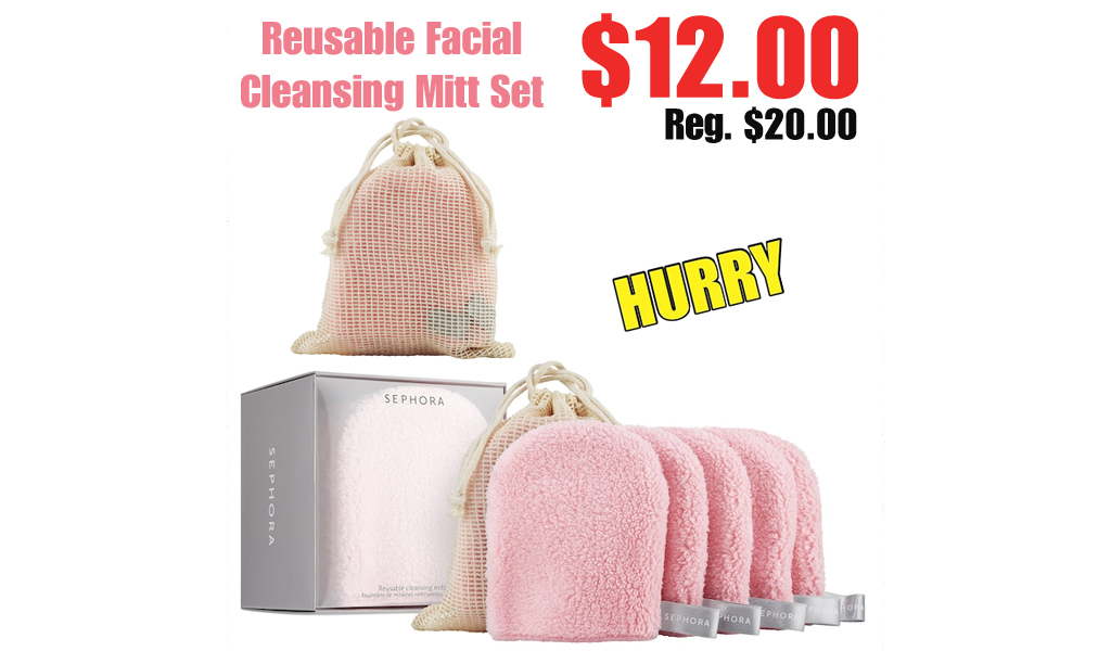Reusable Facial Cleansing Mitt Set Just $12.00 Shipped on Sephora.com (Regularly $20.00)