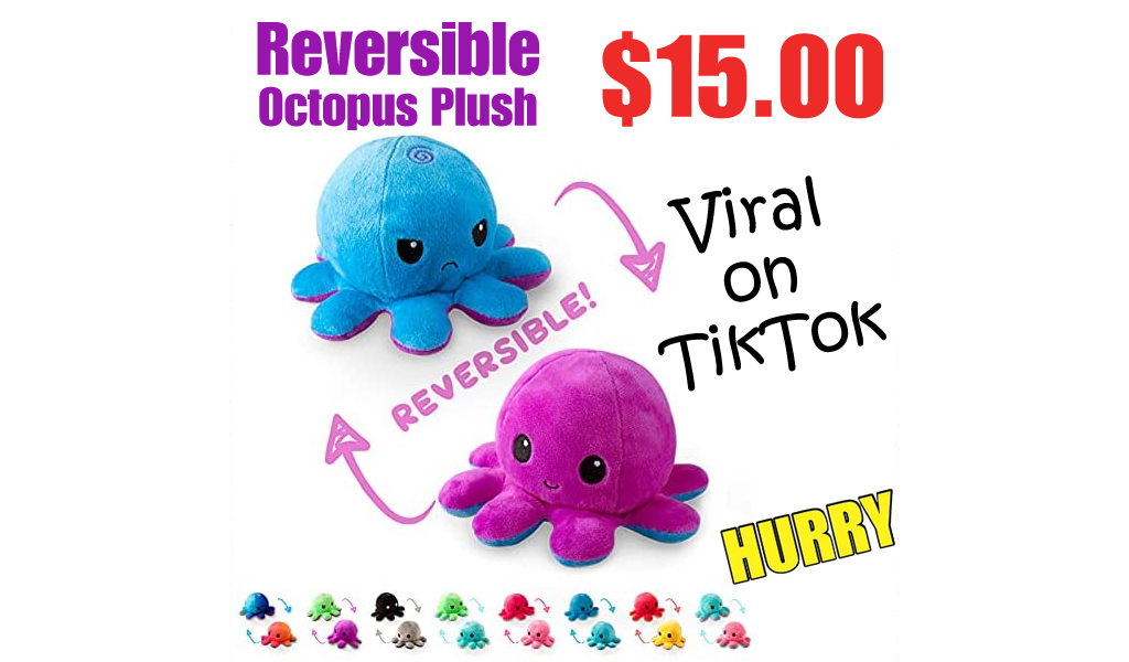 Reversible Octopus Plush Only $15.00 Shipped on Amazon