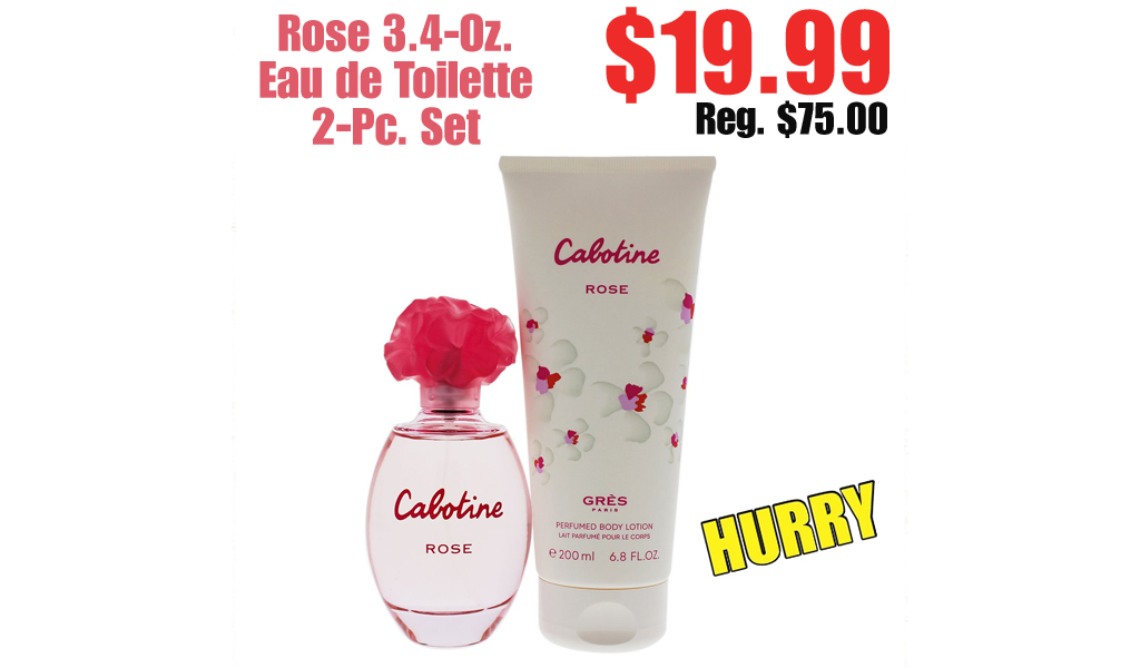 Rose 3.4-Oz. Eau de Toilette 2-Pc. Set Only $19.99 Shipped on Zulily (Regularly $75.00)