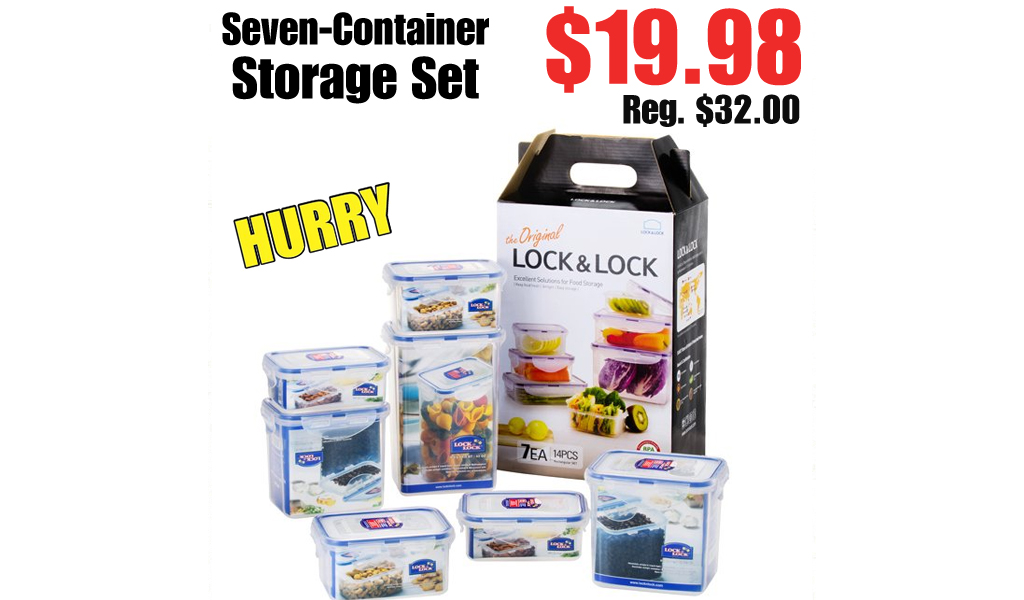 Seven-Container Storage Set Only $19.98 Shipped on Zulily (Regularly $32.00)