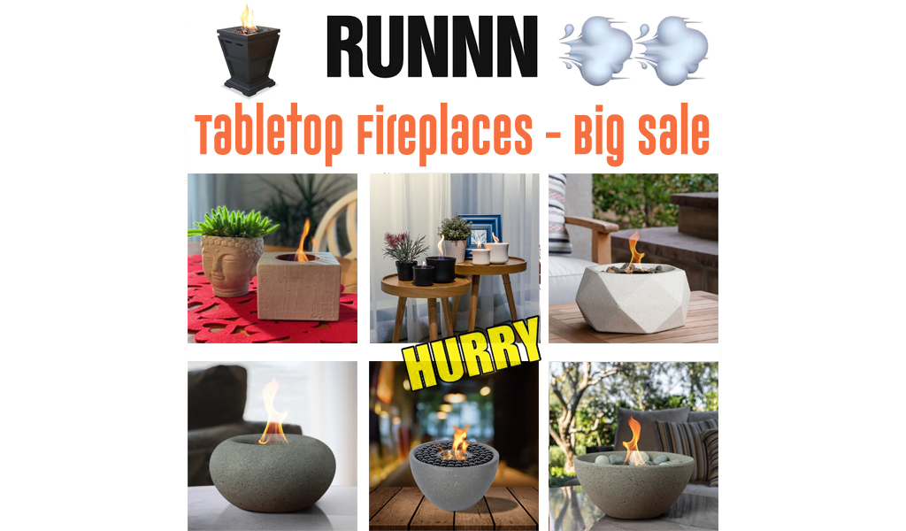 Tabletop Fireplaces for Less on Wayfair - Big Sale