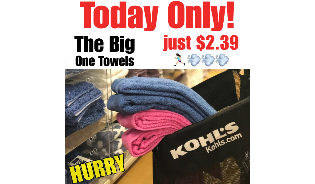The Big One Towels & Washcloths from $3 on Kohls.com