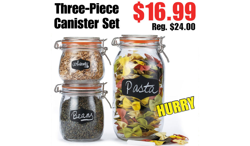Three-Piece Canister Set Only $16.99 Shipped on Zulily (Regularly $24.00)