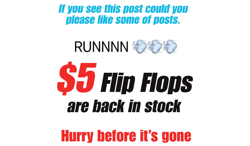 Women's Flip Flops - As low as $5.09 - Back In Stock
