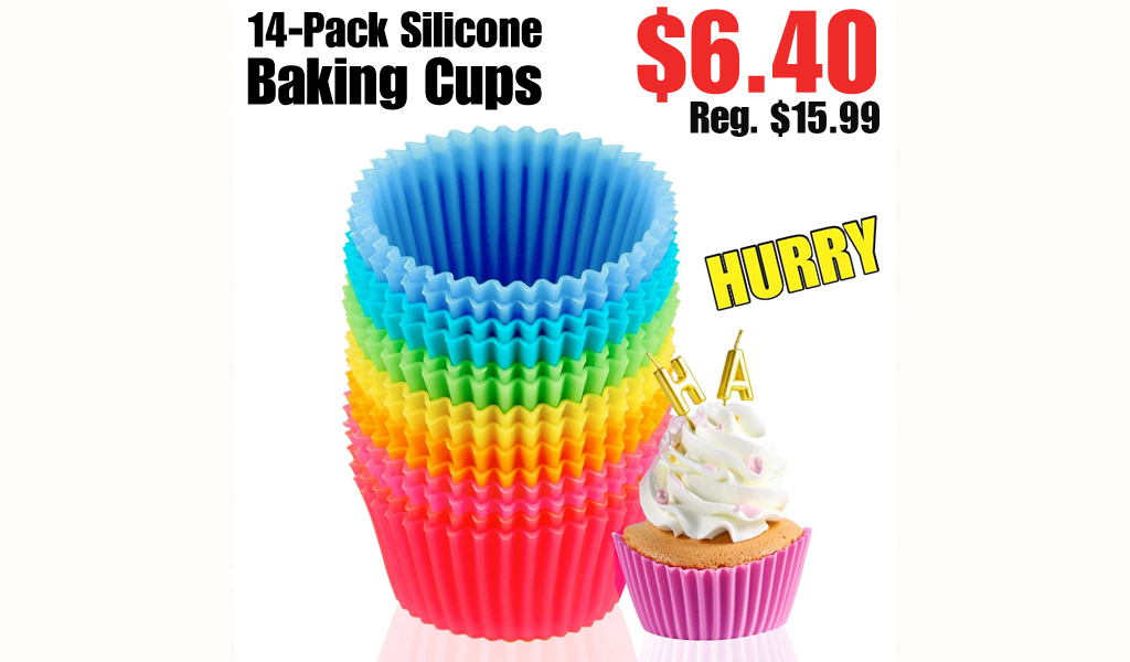 14-Pack Silicone Baking Cups $6.40 Shipped on Amazon (Regularly $15.99)