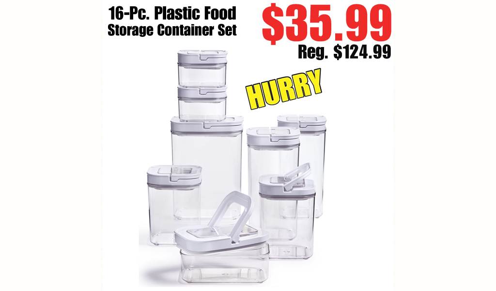 16-Pc. Plastic Food Storage Container Set Only $35.99 on Macys.com (Regularly $124.99)