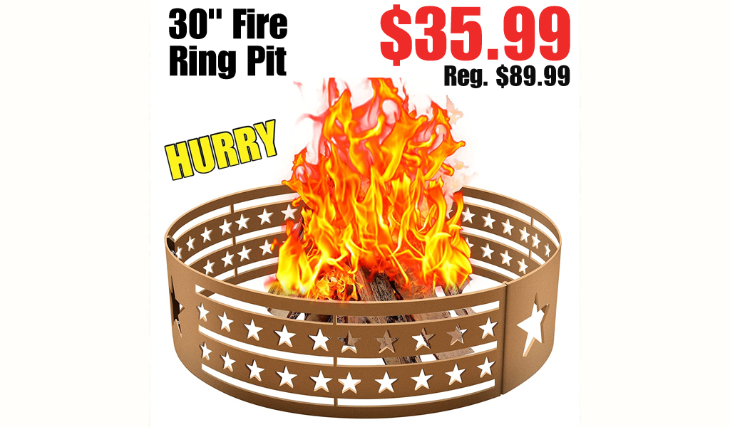 30" Fire Ring Pit $35.99 Shipped on Amazon (Regularly $89.99)