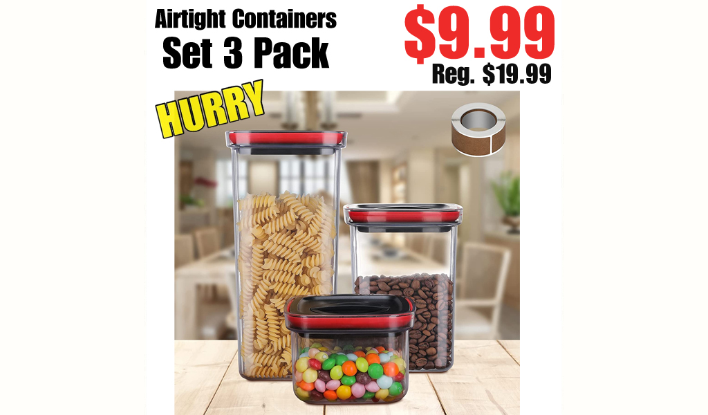 Airtight Containers Set 3 Pack $9.99 Shipped on Amazon (Regularly $19.99)