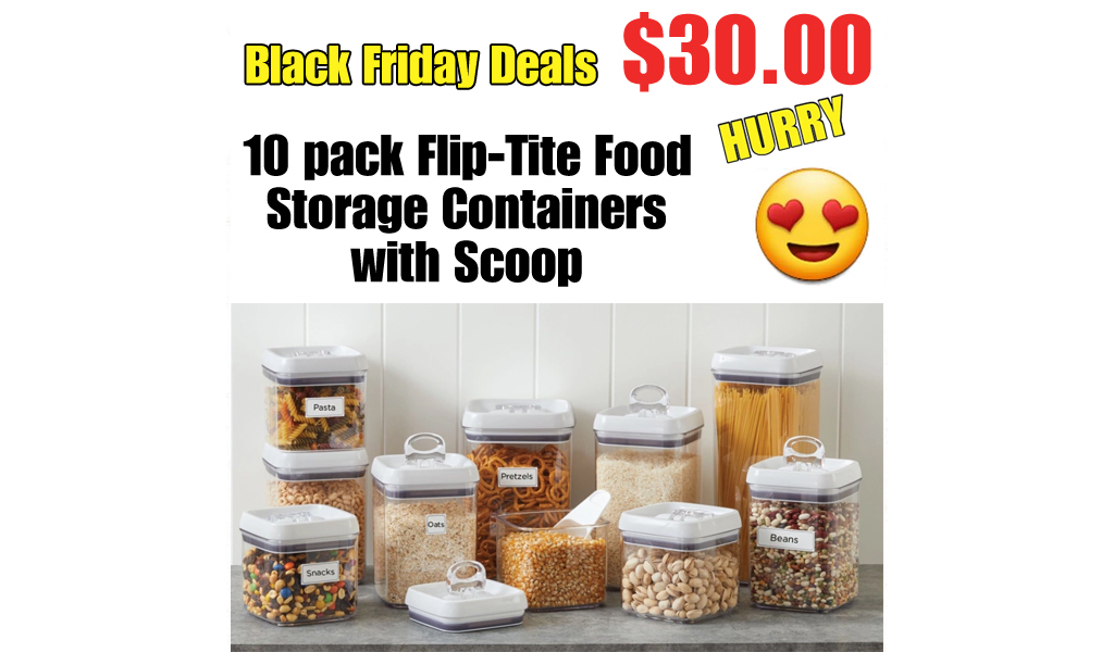 Better Homes & Gardens 10-Piece Storage Container Set Just $30 on Walmart.com | Includes Scoop + 33 Labels