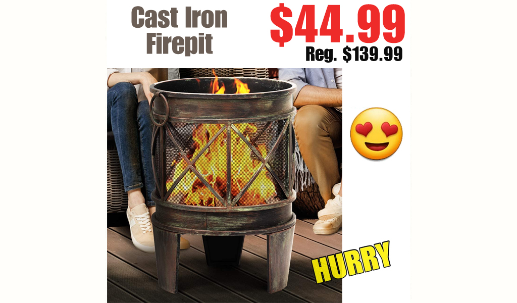Cast Iron Firepit $44.99 Shipped on Amazon (Regularly $139.99)
