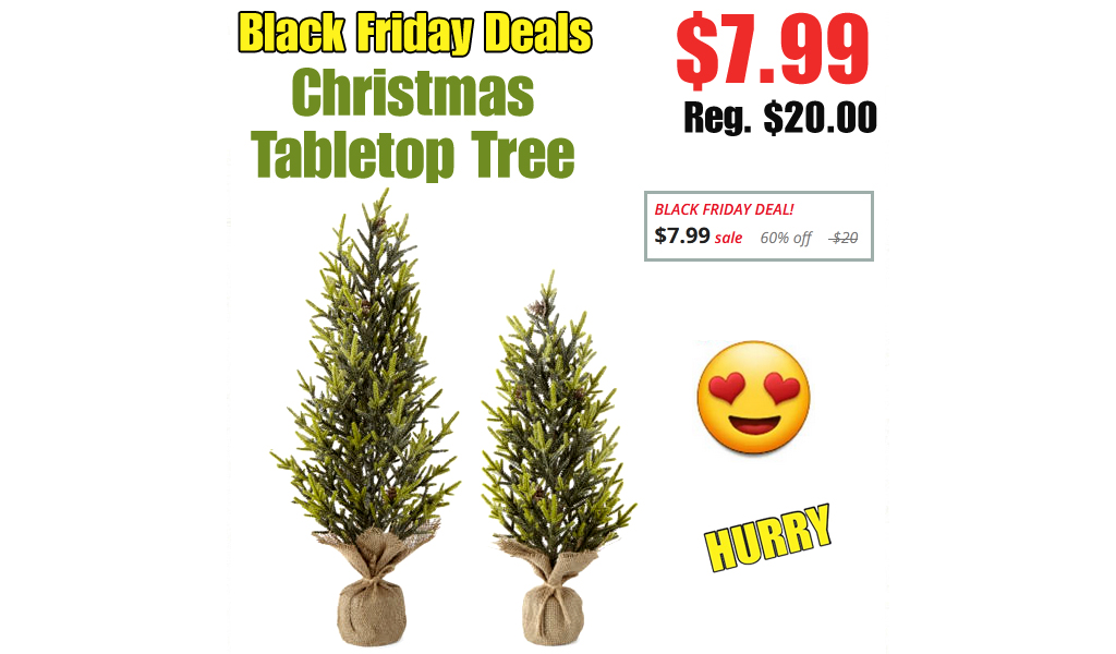 Christmas Tabletop Tree Only $7.99 on JCPenney.com (Regularly $20.00)