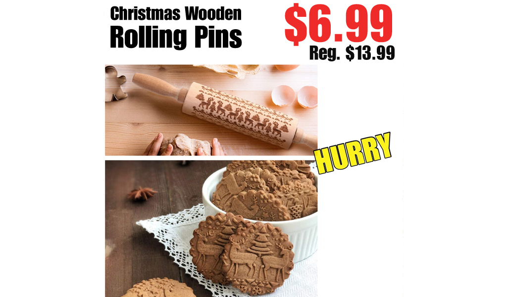 Christmas Wooden Rolling Pins Only $6.99 Shipped on Amazon (Regularly $13.99)