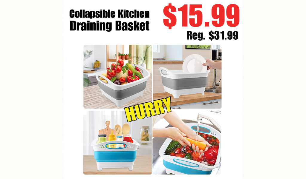 Collapsible Kitchen Draining Basket $15.99 Shipped on Amazon (Regularly $31.99)