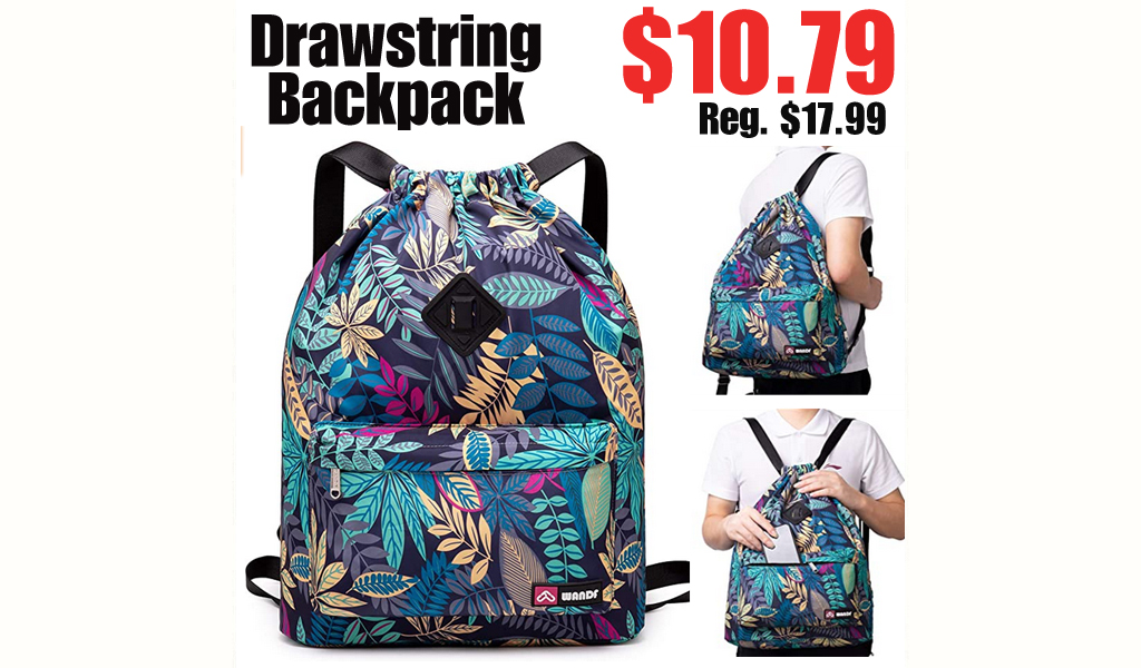 Drawstring Backpack $10.79 Shipped on Amazon (Regularly $17.99)