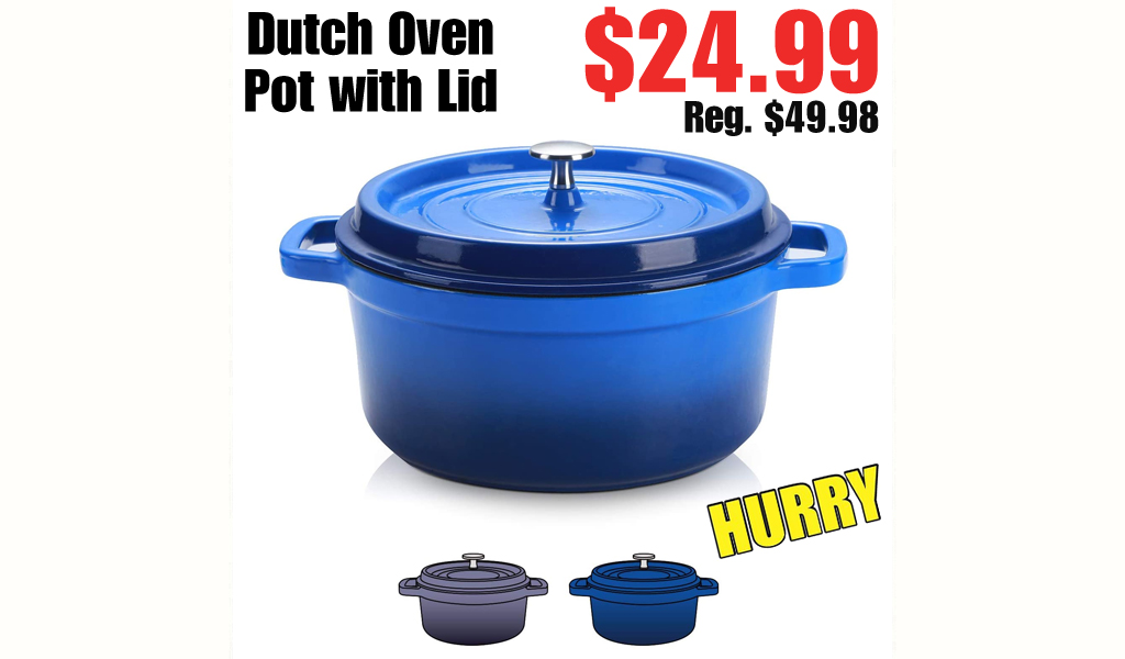 Dutch Oven Pot with Lid $24.99 Shipped on Amazon (Regularly $49.98)