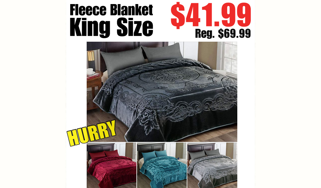 Fleece Blanket King Size $41.99 Shipped on Amazon (Regularly $69.99)