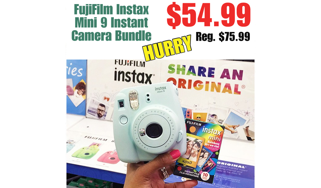 FujiFilm Instax Mini 9 Instant Camera Bundle as Low as $54.99 Shipped (Regularly $75.99)