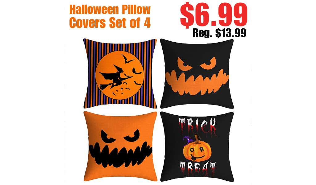 Halloween Pillow Covers Set of 4 Only $6.99 Shipped on Amazon (Regularly $13.99)