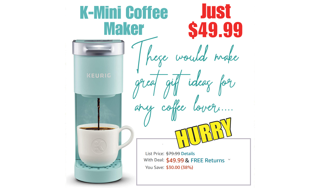 K-Mini Coffee Maker Only $49.99 Shipped on Amazon (Regularly $79.99)
