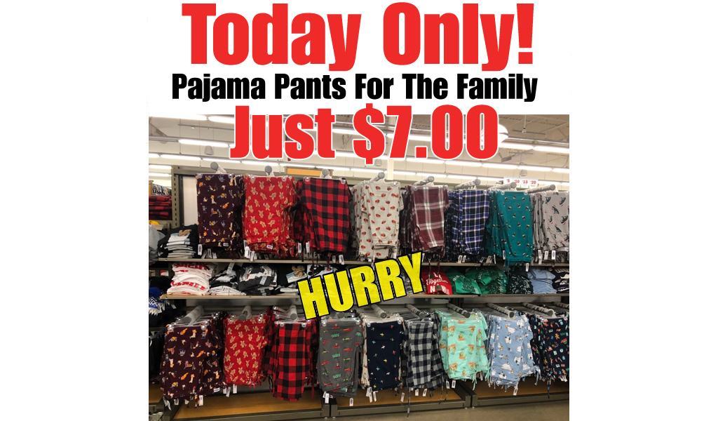 Old Navy Pajama Pants for the Family - Only $7.00
