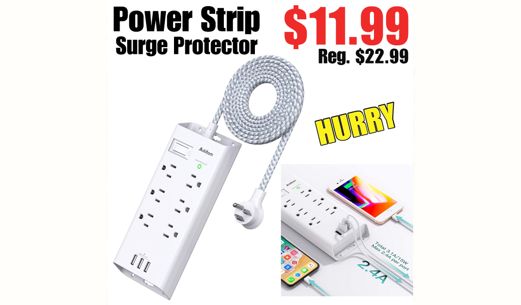 Power Strip Surge Protector $11.99 Shipped on Amazon (Regularly $22.99)