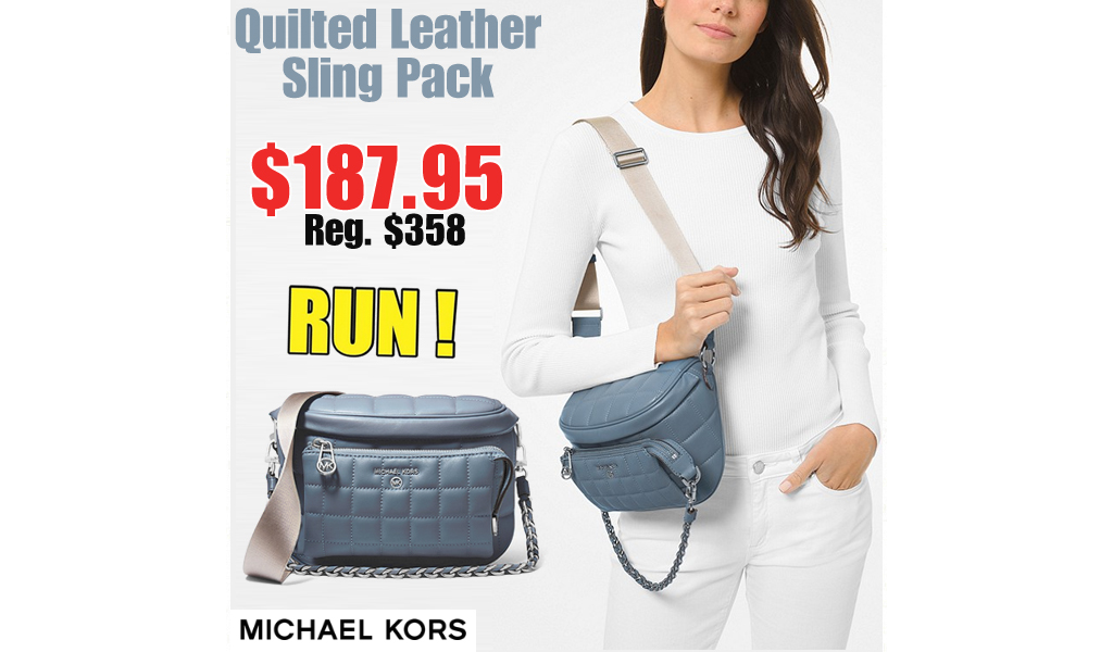 Quilted Leather Sling Pack Only $187.95 on MichaelKors.com (Regularly $358.00)