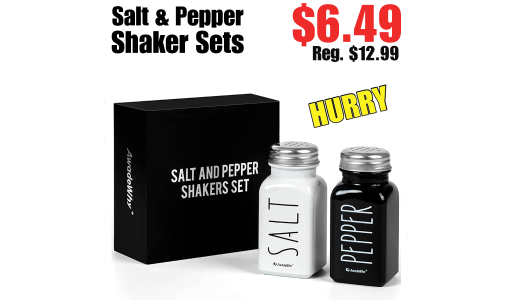 Salt and Pepper Shaker Sets Only $6.49 Shipped on Amazon (Regularly $12.99)