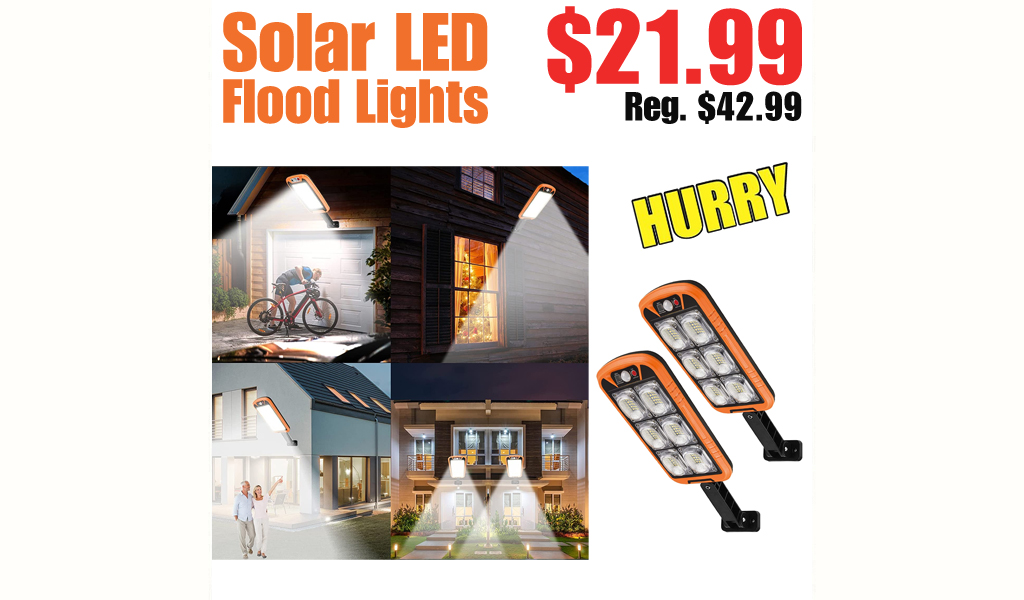 Solar LED Flood Lights $21.99 Shipped on Amazon (Regularly $42.99)