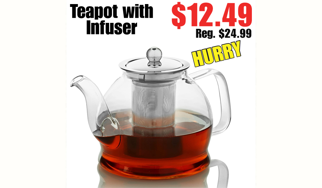 Teapot with Infuser $12.49 Shipped on Amazon (Regularly $24.99)