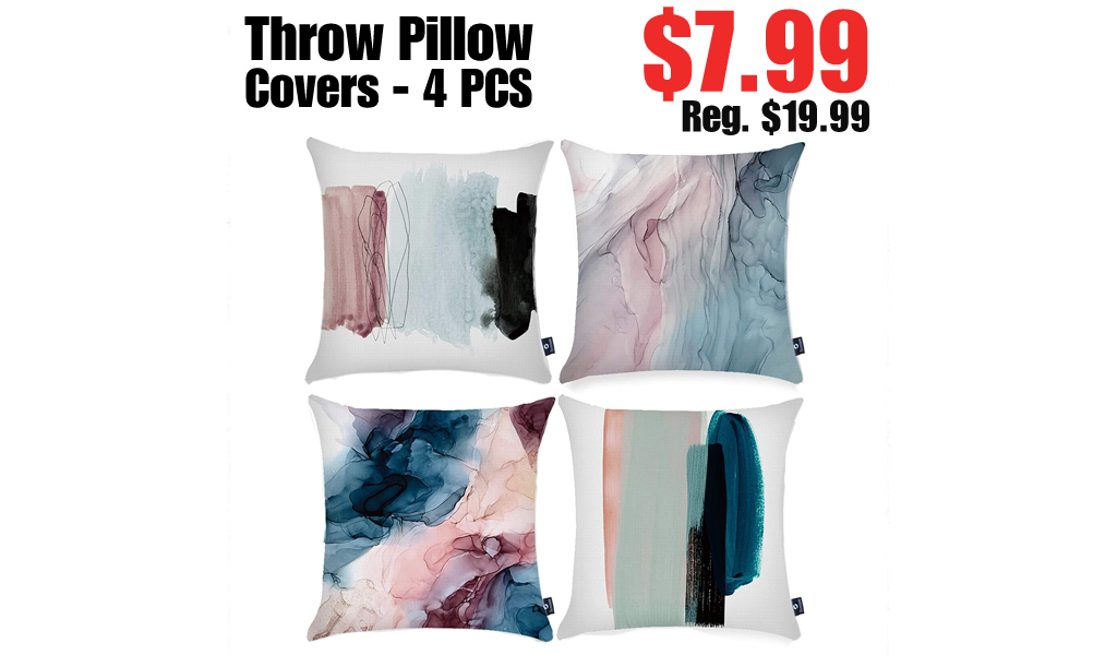Throw Pillow Covers - 4 PCS Only $7.99 Shipped on Amazon (Regularly $19.99)