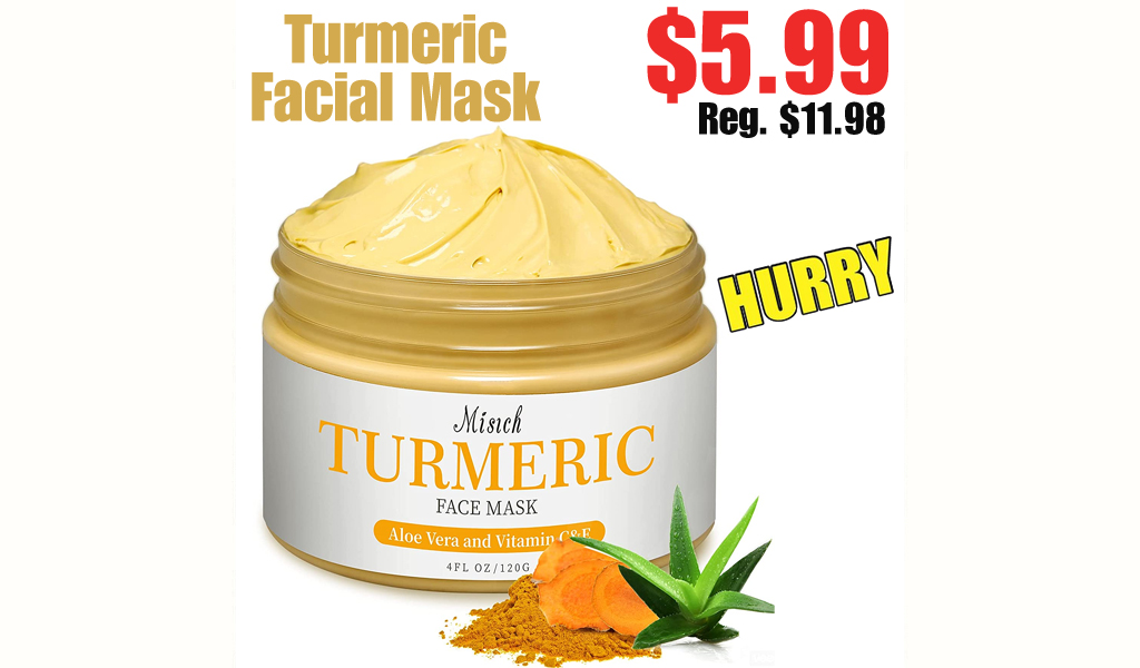Turmeric Facial Mask $5.99 Shipped on Amazon (Regularly $11.98)