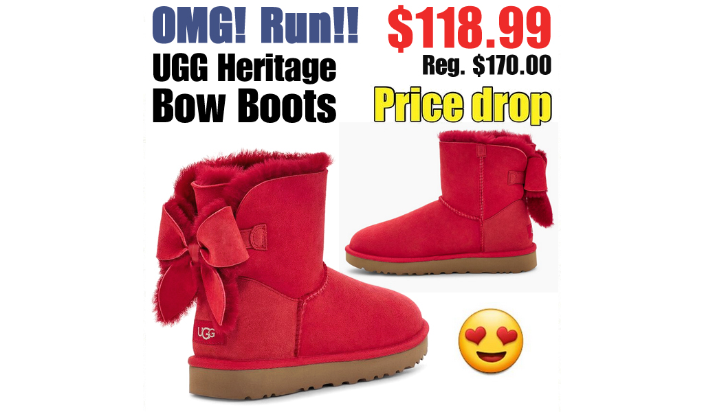UGG Heritage Bow Boots Just $118.99 Shipped on UGG (Regularly $170.00)