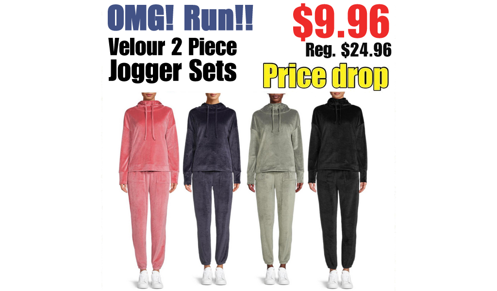 Velour 2 Piece Jogger Sets Just $9.96 Shipped on Walmart.com (Regularly $24.96)