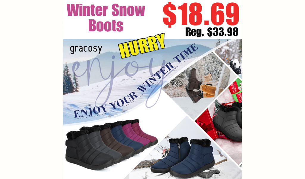 Winter Snow Boots $18.69 Shipped on Amazon (Regularly $33.98)