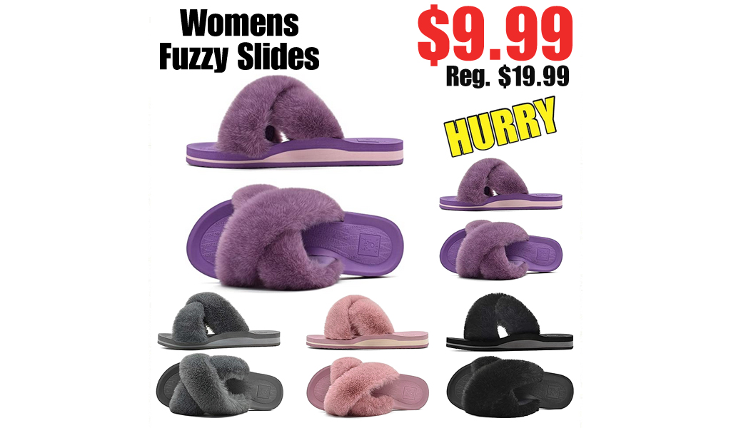 Womens Fuzzy Slides Only $9.99 Shipped on Amazon (Regularly $19.99)