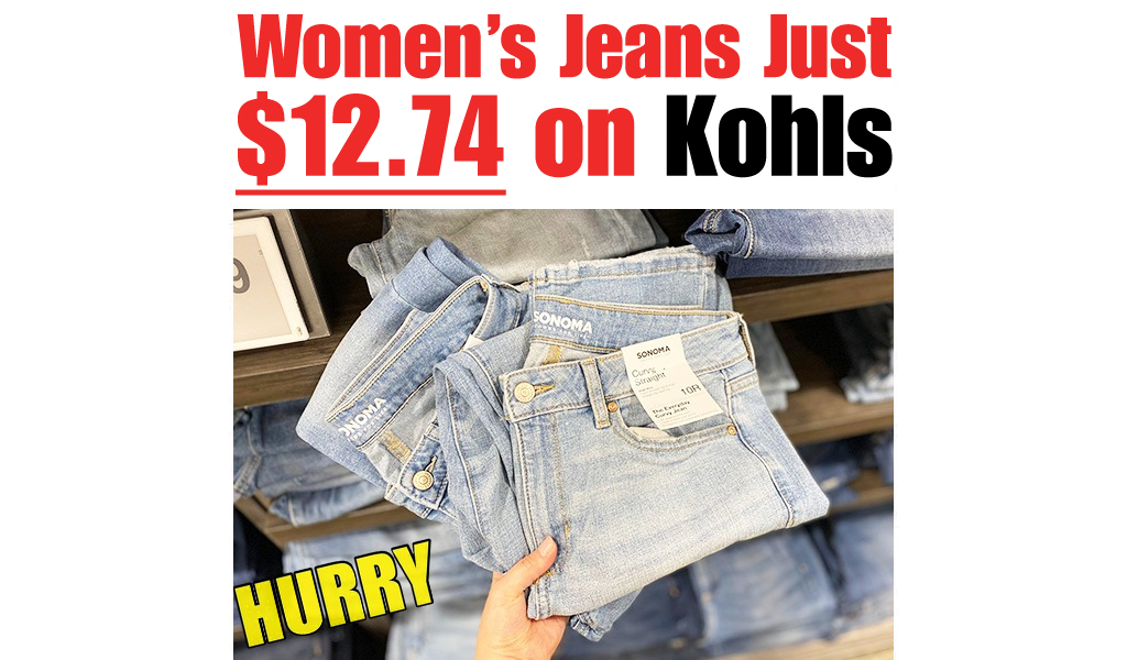 Women’s Jeans Just $12.74 on Kohls.com (Regularly $36)