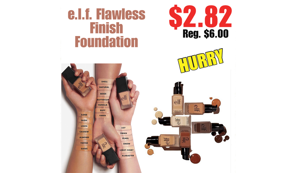 e.l.f. Flawless Finish Foundation Only $2.82 Shipped on Amazon (Regularly $6.00)