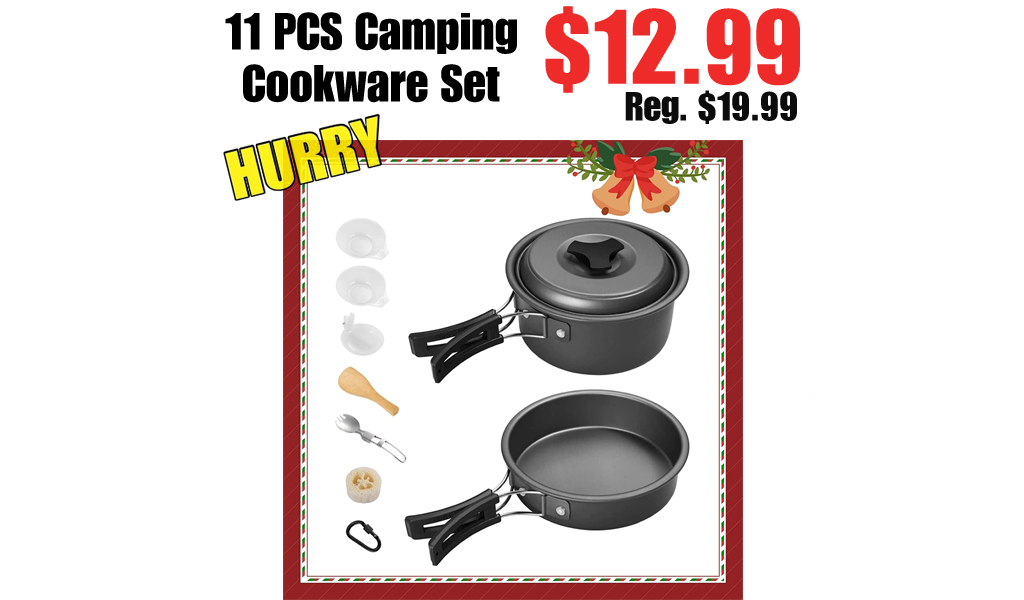 11 PCS Camping Cookware Set Only $12.99 Shipped on Amazon (Regularly $19.99)