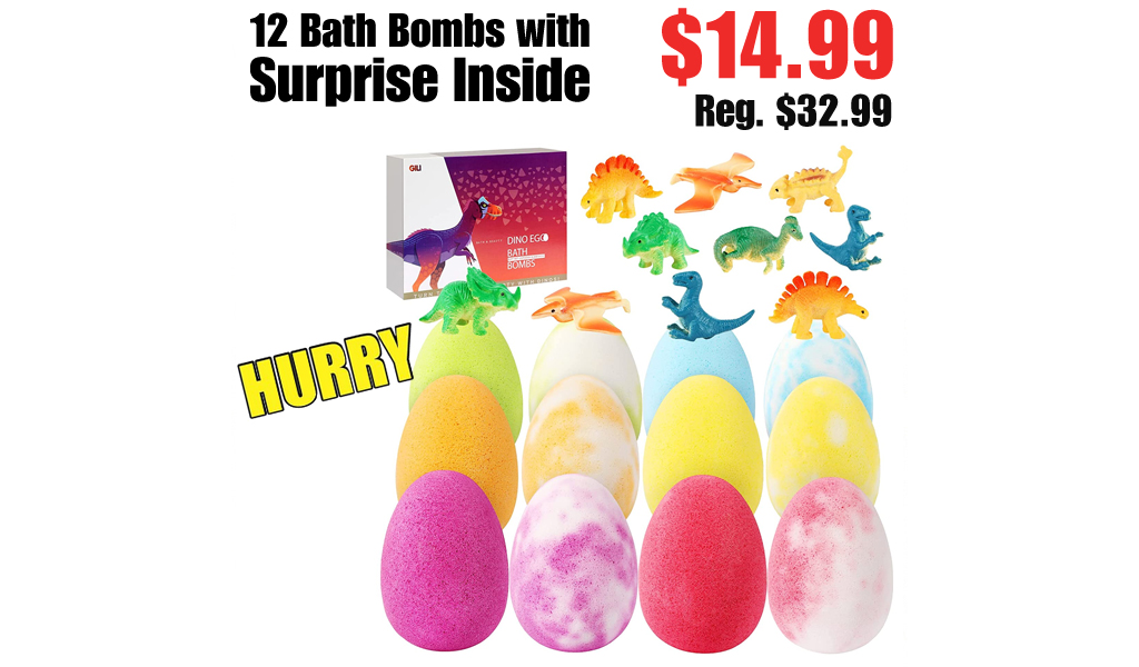 12 Bath Bombs with Surprise Inside Only $14.99 Shipped on Amazon (Regularly $32.99)