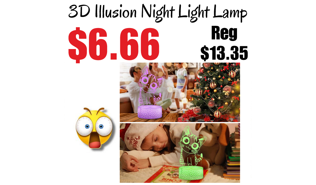 3D Illusion Night Light Lamp Only $6.66 Shipped on Amazon (Regularly $13.35)